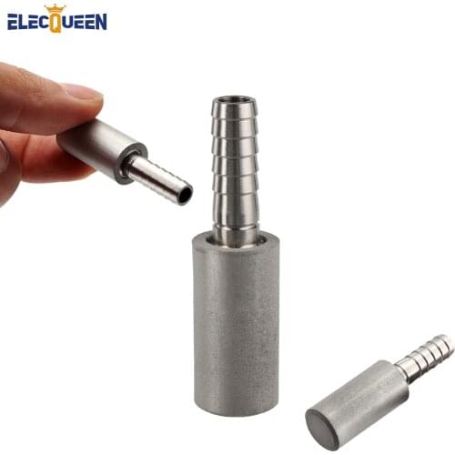2019 New Stainless Diffusion Stone 2 Micron Oxygen Stone Fitting For Homebrew Wine Beer With 1/4"Barb Free shipping