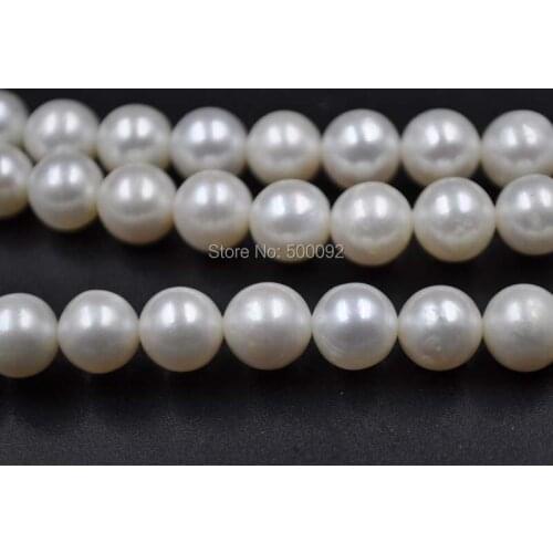 Wholesale 1 strands 8.5-9mm round freshwater cultured pearl