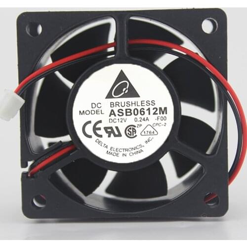 Original 6CM 6025 Chassis Cooling Fan 12V 0.24A ASB0612M 6cm