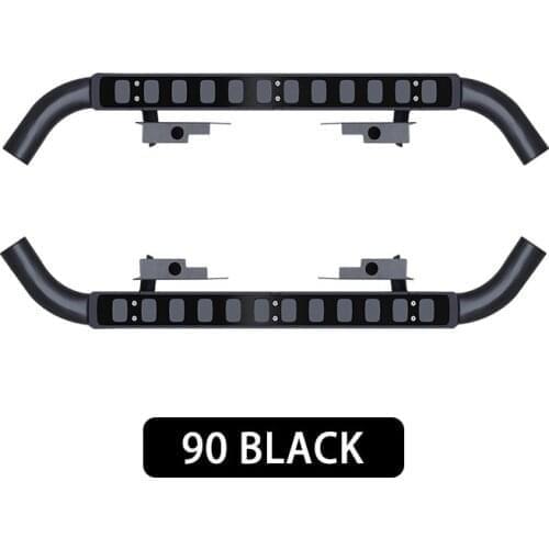 Fits for land rover defend 90 2Pcs left right running board side steps nerf bar car pedal side stairs