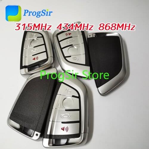4 Button Remote Control For BMW FEM 315MHz 434 MHz 868MHz Smart Keyless Go Proximity Key With HITAG Pro ID49 Chip With Logo