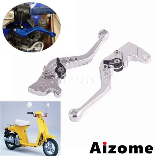 For Yamaha JOG 100 Brake Levers Aluminum Motorcycle Handle Cluth Lever Front Disc Adjustable Rear Drum Lever Motorbike Scooter