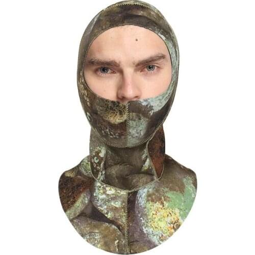 3MM neoprene Diving hat Scuba Diving hood Men Covering neck Diving cap Sun-proof Cold-proof Snorkeling camouflage Swimming cap