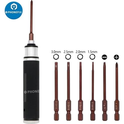 1.5/2.0/2.5/3.0mm Hex Screwdriver Wrench Tool Kit T6 T9 Phillips Bits for RC Models Quadcopter Helicopter Car Boat Racing Drone