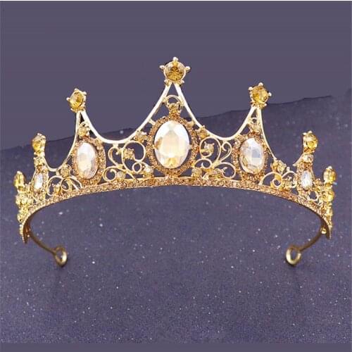 Princess Metal Tiaras Small Crown Headband for Girls Dance Headdress Party Birthday Wedding Hair Jewelry Head Ornaments