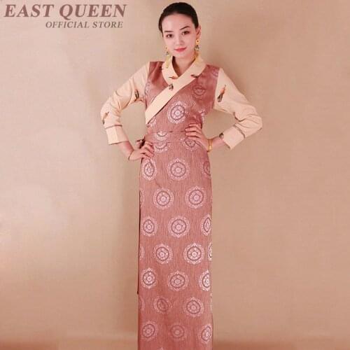 Tibetan dress tibetan clothing Chinese dress cheongsam qipao orienal China traditional Chinese clothing for women AA4051