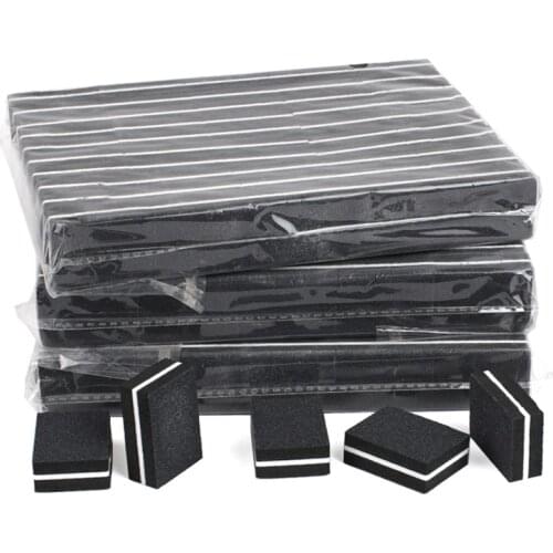 200Pcs/ Lot Sponge Mini Nail Files Buffer Blocks 100/180 Sanding Buffers Strips Grinding Manicure Stick Polishing Nail Art Tools