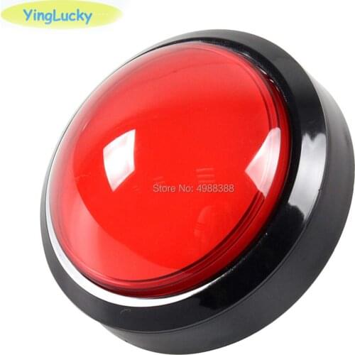 5 pcs 100mm Push Button Arcade Button Start LED button Led Micro Switch Momentary Illuminated 12v Power Button Switch