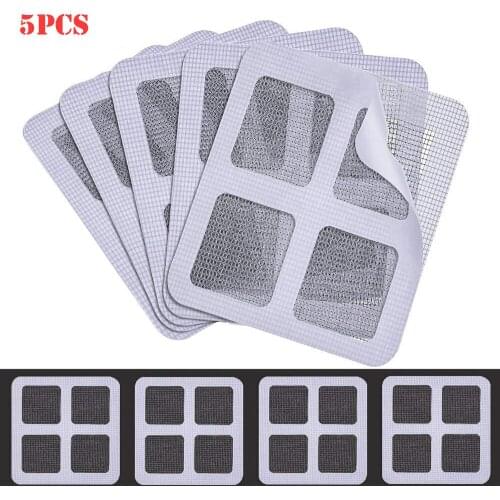 5 Pack Fix Net Window Home Adhesive Anti Mosquito Fly Bug Insect Repair Screen Wall Patch Stickers Mesh Window Screen #W5
