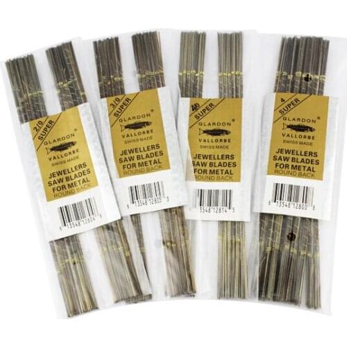 Diy 1/0 FREE SHIPPING JEWELRY GOLDEN DOUBLE SWORD SAW BLADES JEWELER TOOLS CUTTING BLADE FOR BOW SAW 144 PCS/BAG