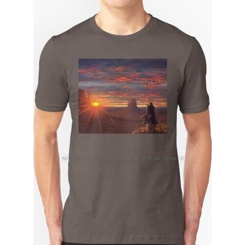 Cowboy Of The West T Shirt 100% Pure Cotton Redemption Redemption Redead Redemption 2 Cowboy Western Wild West Monument Valley