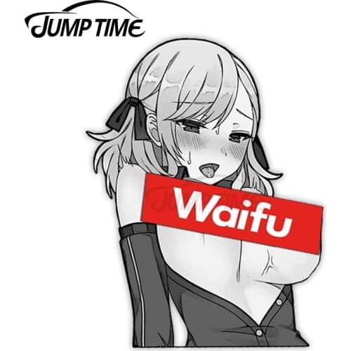 JumpTime 13 x 9.8 cm For SPAS-12 Lewd Fine Car Stickers Vinyl Waterproof Graffiti Decals Vinyl Window Car Wrap VAN Decoration