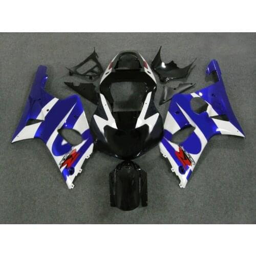 Injection mold Fairing kit for GSXR1000 K2 00 01 02 GSXR 1000 2000 2001 2002 ABS white blue black Fairings set+gifts SA05