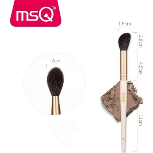 MSQ Makeup Brush Highlighter Nose Shader Blending Brush Blush Brush Concealer Face Beauty Goat Hair Long Handle Make up Brushes