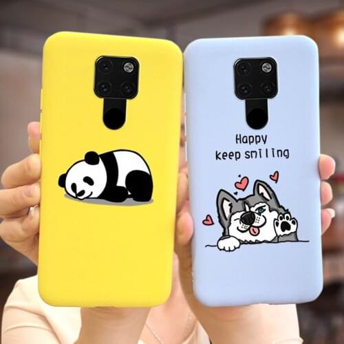 For Huawei Mate 20 Case HMA-L29 HMA-L09 Cute Cartoon Panda Soft Silicone Phone Cases For Huawei Mate 20 Mate20 Back Cover Bumper