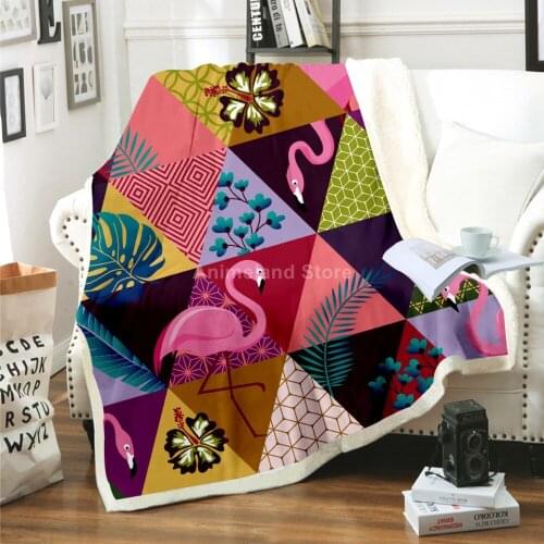 Flamigo Throw Blanket 3D Print Aesthetic Fleece Blankets For Beds Home Textiles Luxury Adult Gift Warm Kids Cartoon Fashion