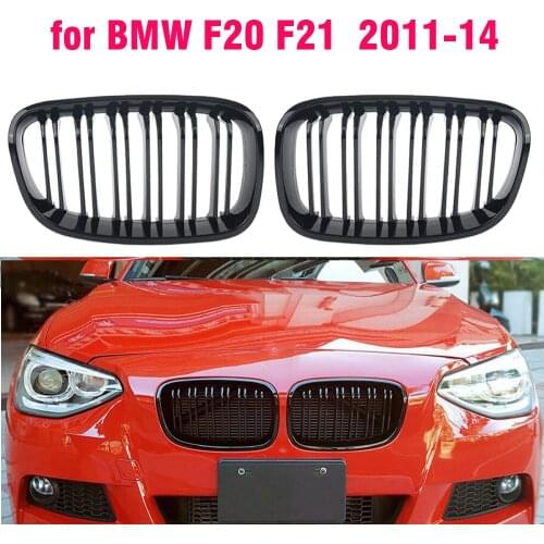 Ricoy Gloss Black For Bmw 2011 - 2014 F20 F21 118i 120i 140i 2 Hatchback Sport Kidney Grill Grille