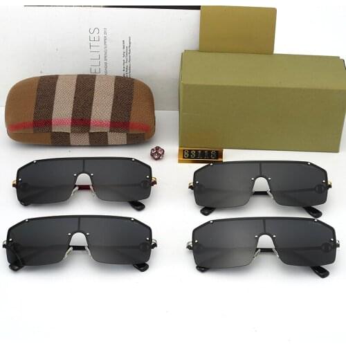 Brand Designer Polarized Sunglasses Men Women Stainless Steel Square Luxury Retro Sun Glass Men Driving Fashion Shopping Mirror