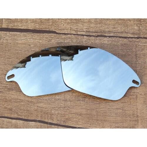 Vonxyz Chrome Mirror Polarized Replacement Lenses for-Oakley Fast Jacket Frame