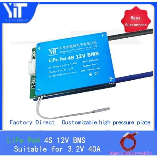 4S 12V 3.2V lithium battery protection board temperature equalization overcurrent protection BMS PCB 15A 20A 30A 40A 50A 60A