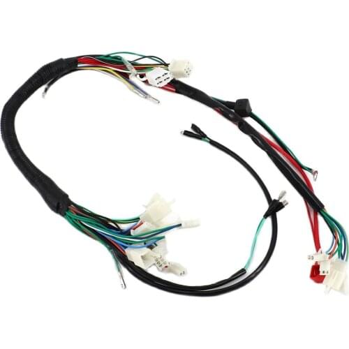 Motorcycle Cable Wiring Harness Full Vehicle Line Assembly For ATV Quad Scooter Electrics Wire Lgnition Line Moto Accessories