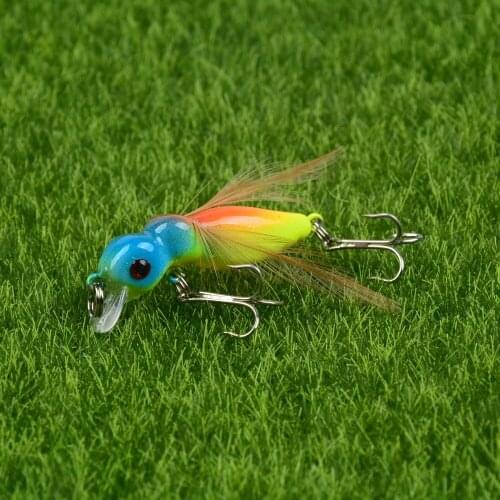 1pcs hard bee fishing lures 8colors 3d eyes baits 3.6g 4.5cm fishing tackle sinking crankbaits