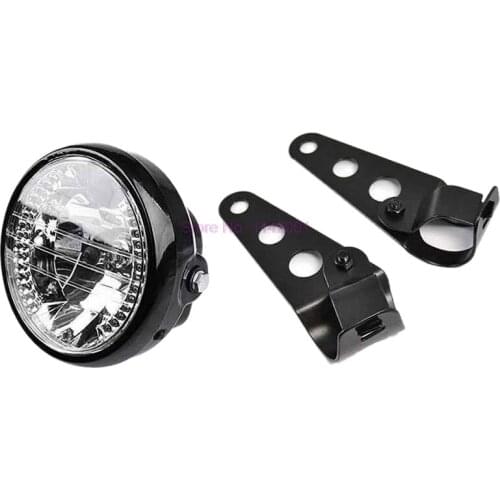10PCS Motorcycle 7 inch Round Lights head light lamp Headlights LED Turn Signal+Mount Bracket Universal Motorcycle Headlight