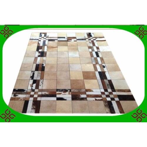 2018 free shipping 100% natural genuine cowhide faux fur rugs