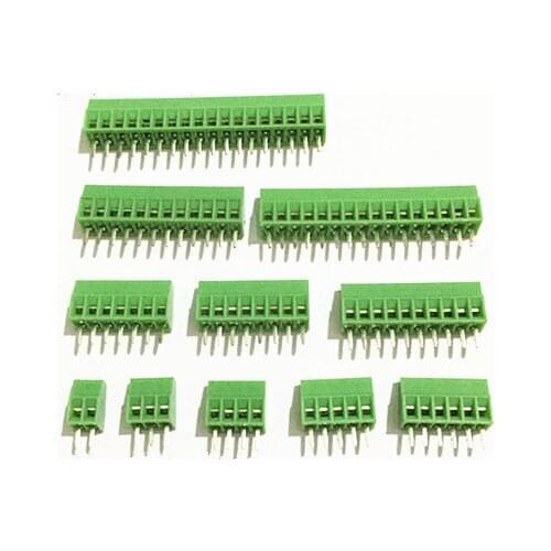 50Pcs Per Lot Universal 2.54mm Pitch 6 Pin 6 Poles PCB Screw Terminal Block Connector