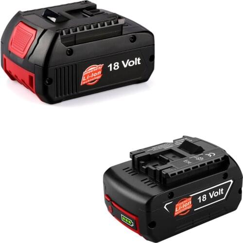 2pcs x 18V 6000mAh Power Tools Battery Cordless for Bosch Drill BAT609 BAT618 3601H61S10 JSH180 Li-ion 6.0Ah high quality