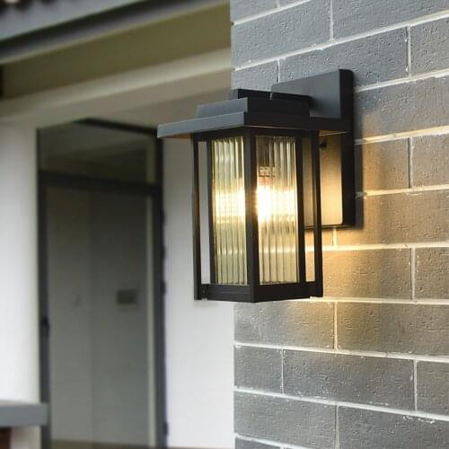 American Outdoor Waterproof Wall lights Terrace Balcony Door Exterior Wall Simple Courtyard Lamp Outdoor Corridor Wall Lamp