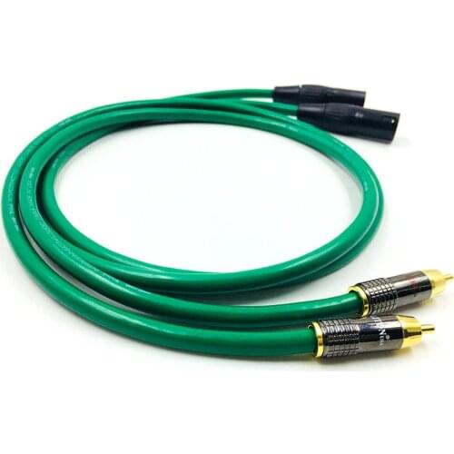 Hifi MCINTOSH 2RCA to 2 XLR Audio Cable Mplifier DVD Player XLR Balanced Interconnect Cable