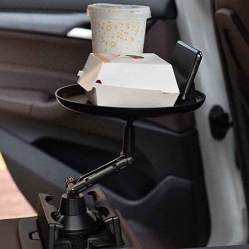 Car Plate Tray Car Travel Drink Coffee Table Food Rack Water Cup Holder Mobile Phone Holder Small Dining Table