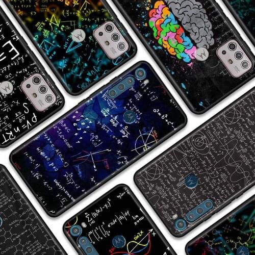 Phone case For Moto G30 G10 G9 G8 Power play G stylus one 5G hyper E6s Edge plus caso tpu fundsa coque Chemical Math Formula