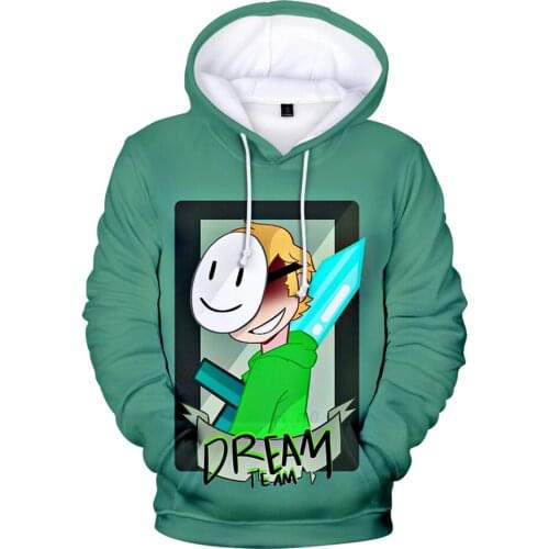 Dream Merch 3D Hoodie boy/girls Sweatshirts Print Pullover Unisex Harajuku Tracksuit Dream Merch kids hooded fashion clothes