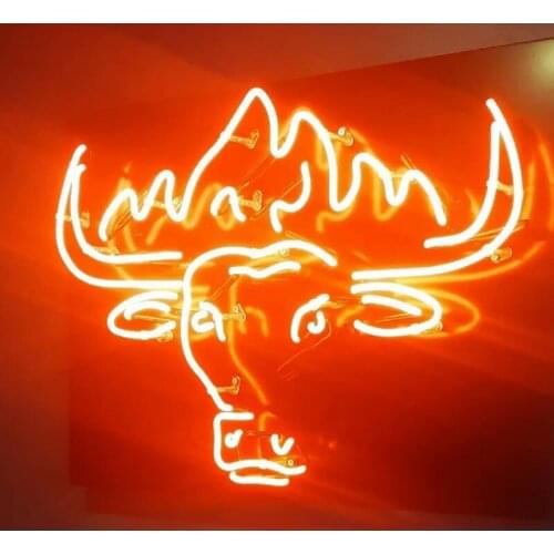 Neon Sign For the bull head Red Hotel Recreational shop Business Room Decor New Year Gifts advertise Handmade art design light