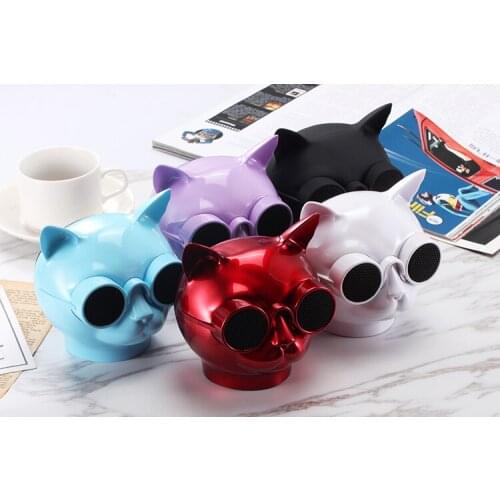 21 New Fashion Bluetooth Speaker Mini Portable Wireless Speaker with Led Light 3D Stereo Subwoofer Support TF Card Smart Speaker