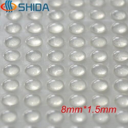 Wholesale 2000PCS 8mm x 1.5mm Clear Soft Self-adhesive Silicone Rubber Feet Pads Anti Slip Rounded Plastic Bumper Shock Absorber
