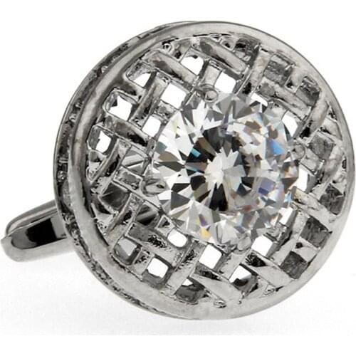 Boys Gift Mans Jewelry rench cuff shirt Button Metal cufflinks Crystal Cufflink 5pairs per lot