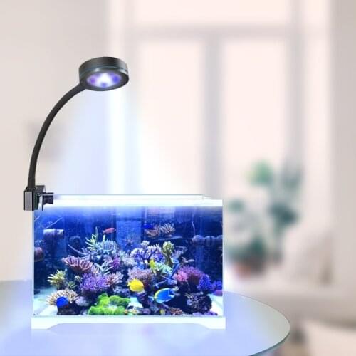Full Spectrum Nano Small Aquarium Fish Tank Sea Water Saltwater Marine Coral Reef LED Light Nano Fish Tank Light Saltwater LED