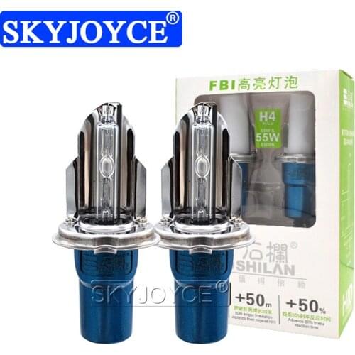 SKYJOYCE High Brightness 5500K Xenon H4 Bixenon HID Bulb 35W 55W Car Headlight H4 High Low Beam Swing Bulb For H4 Xenon HID Kit