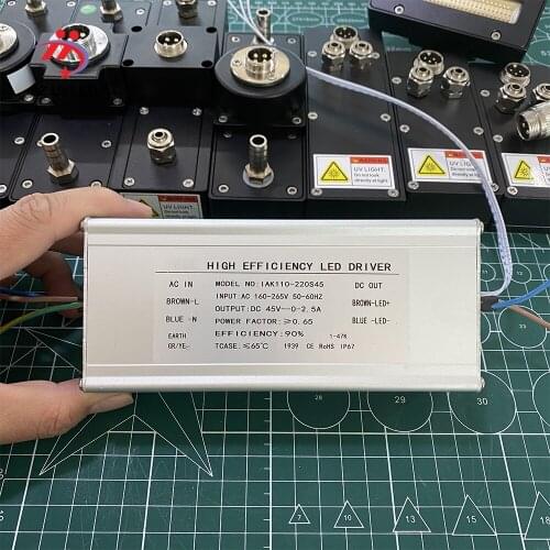 0-2.5A DIM 110W IP67 waterproof Constant current source for UV LED module gel curing lamp AC 160V-265V OUTPUT DC 45V 2500mA