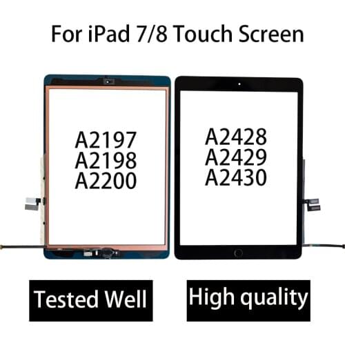 10Pcs/lot Touch Screen Digitizer Glass Sensor Replacement For iPad 7th Generation 10.2" A2197 A2200 A2198