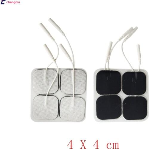 200 tens Transcutaneous massager Electrical Nerve Stimulation electrodes pads 4cm*4cm hight quality electroestimulador reusable