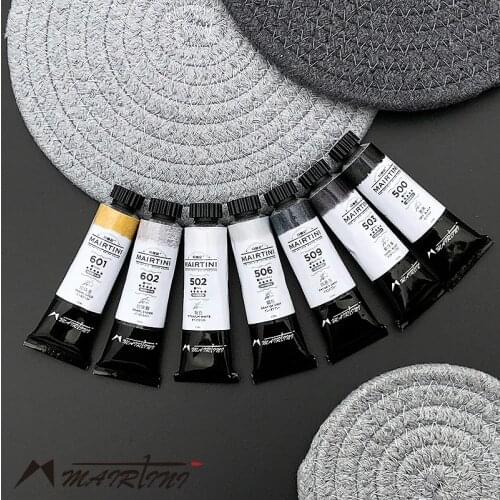 Martini master black/white/grey/gold/silver series watercolor paint 15ml art supplies