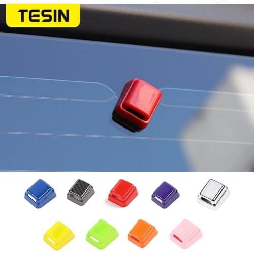 TESIN Car Stickers for Jeep Wrangler JL 2018+ Car Rear Wiper Nozzle Decoration Cover Stickers For Jeep Wrangler JL Accessories