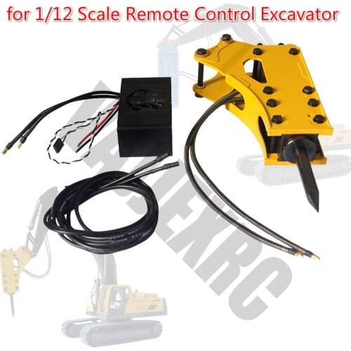 1/12 Scale Hydraulic Breaker for 1/12 Scale Remote Control Hydraulic Excavator JDM106 360L Not suitable for 1:1 excavator