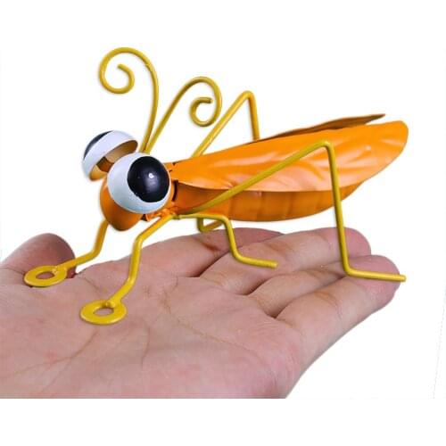 Simulation Locust Ornaments Wrought Iron Tropical Insect Model Creative Desktop Adornment Iron Crafts Garden Decoration