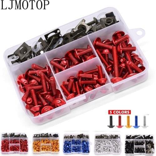 Aluminum Motorcycle Fairing Screws Nuts Kit Moto Body Work Bolts Screw For Yamaha XJR1300 FJR1300 xjr 1300 400 fjr 1300 XJR400
