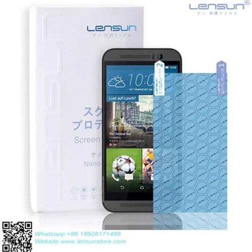 LENSUN Nano Technology Scratch Proof Mobile Film For HTC M9 Screen Protector